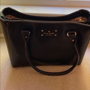 Kate spade black leather bag